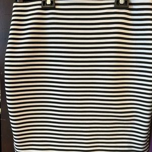 The Loft striped skirt